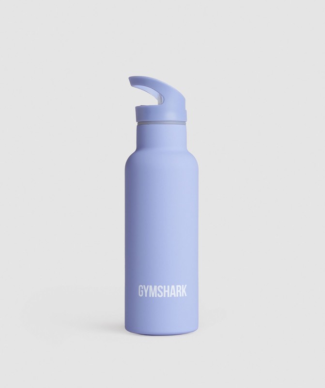 Gymshark 500ml Straw Flask Vattenflaskor Dam Blå | 864IHLFPT