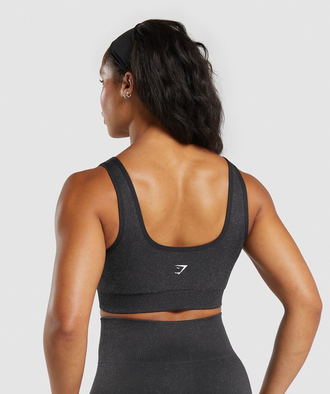 Gymshark Adapt Fleck Sports Bra Sport BH Dam Svarta Grå | 015KLWXVO