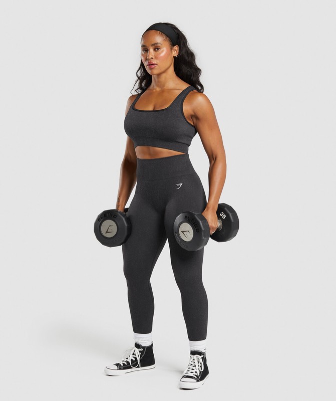 Gymshark Adapt Fleck Sports Bra Sport BH Dam Svarta Grå | 015KLWXVO