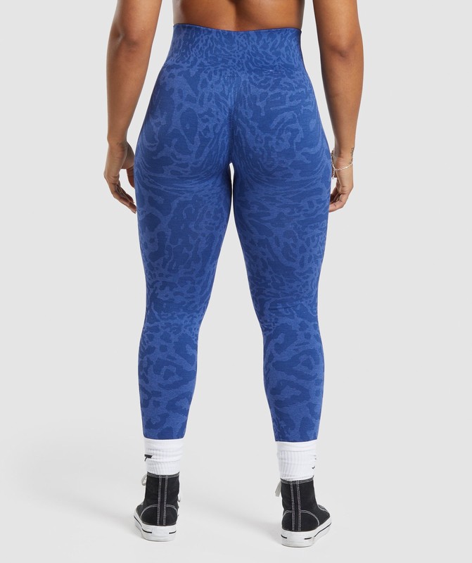 Gymshark Adapt Safari Seamless Leggings Leggings Dam Blå Blå | 910XGCVKS