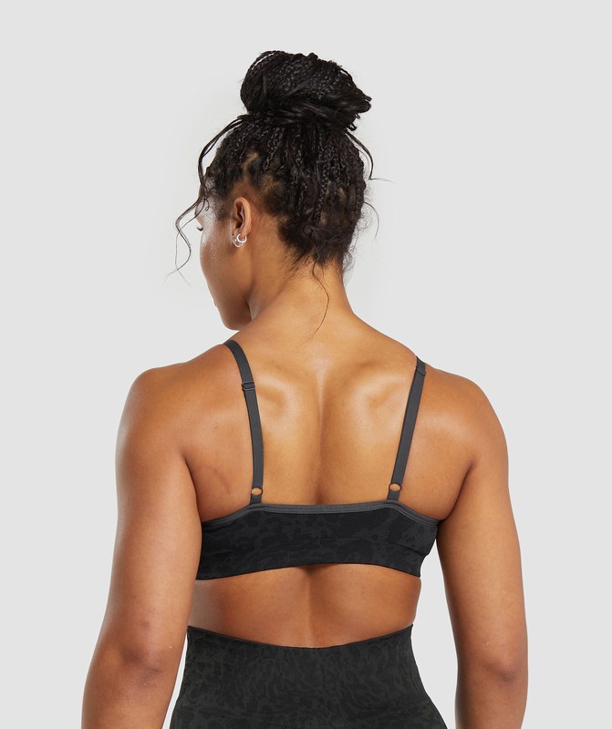 Gymshark Adapt Safari Seamless Sports Bra Sport BH Dam Svarta Grå | 692VKOYAS