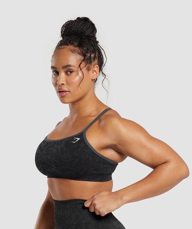 Gymshark Adapt Safari Seamless Sports Bra Sport BH Dam Svarta Grå | 692VKOYAS
