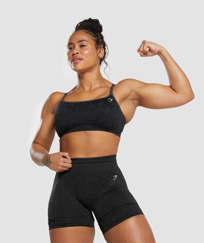 Gymshark Adapt Safari Seamless Sports Bra Sport BH Dam Svarta Grå | 692VKOYAS