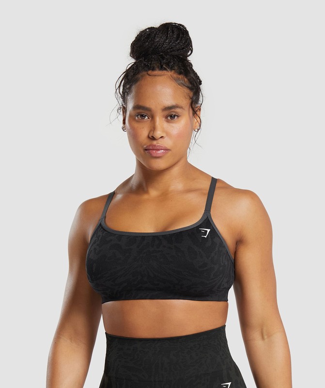 Gymshark Adapt Safari Seamless Sports Bra Sport BH Dam Svarta Grå | 692VKOYAS
