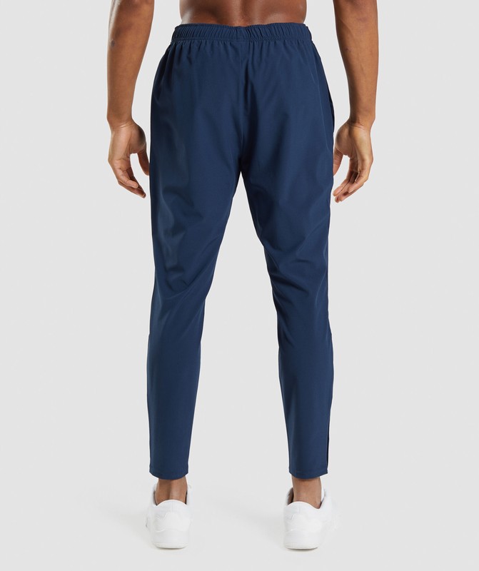 Gymshark Arrival Woven Joggers Joggingbyxor Herr Marinblå | 652WQFAPB