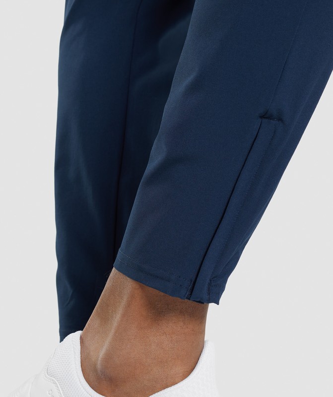 Gymshark Arrival Woven Joggers Joggingbyxor Herr Marinblå | 652WQFAPB