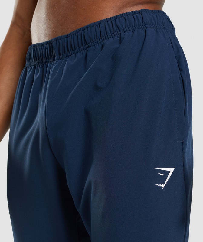 Gymshark Arrival Woven Joggers Joggingbyxor Herr Marinblå | 652WQFAPB