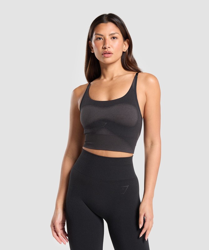 Gymshark Blur Seamless Cami Top Dam Svarta Grå | 968DCLXJQ