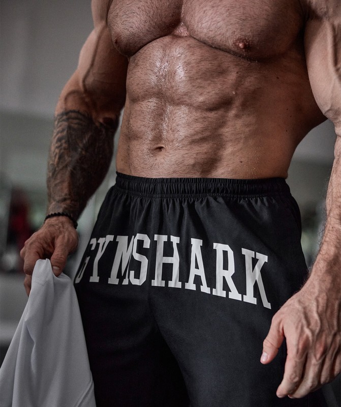 Gymshark Built Different Graphic Shorts Shorts Herr Svarta | 386YBJRUG