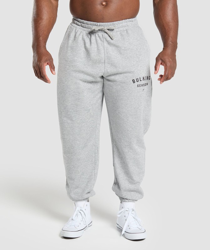 Gymshark Bulking Season Joggers Joggingbyxor Herr Ljusgrå | 508PRHWMD
