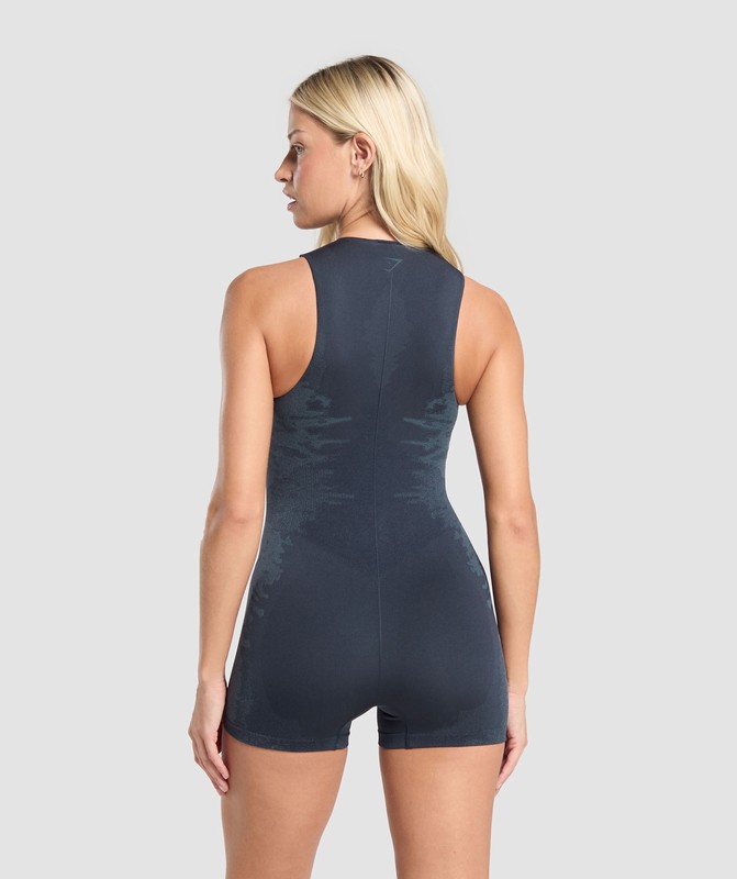 Gymshark Caged Seamless All in One All In One Dam Blå Blå | 280DOJCHU
