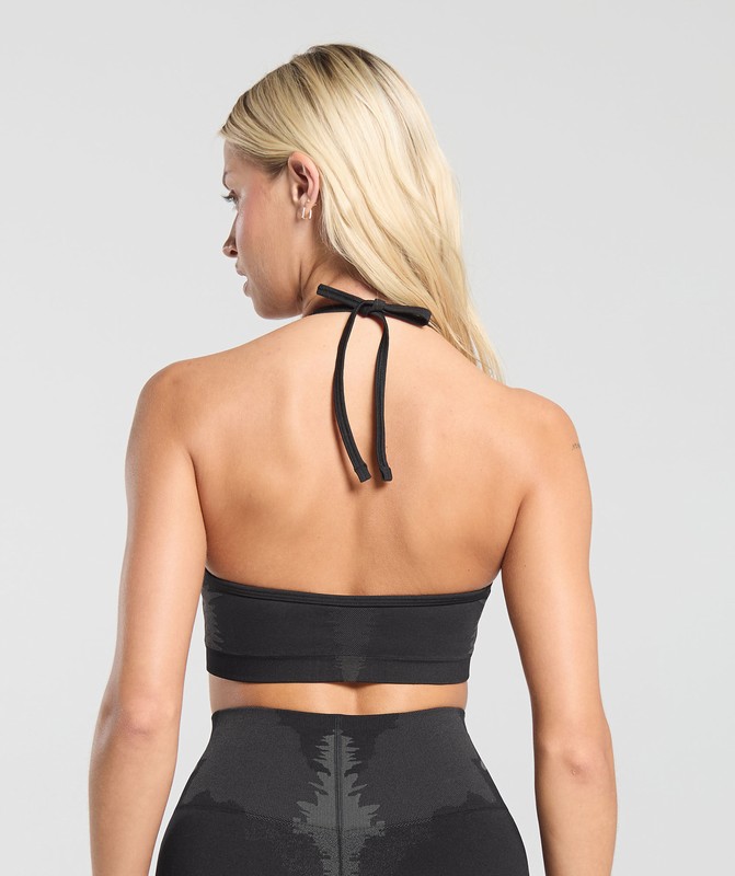 Gymshark Caged Seamless Bralette Braletter Dam Svarta Grå | 109VCIEFU