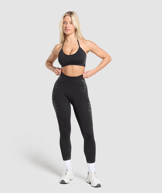 Gymshark Caged Seamless Bralette Braletter Dam Svarta Grå | 109VCIEFU