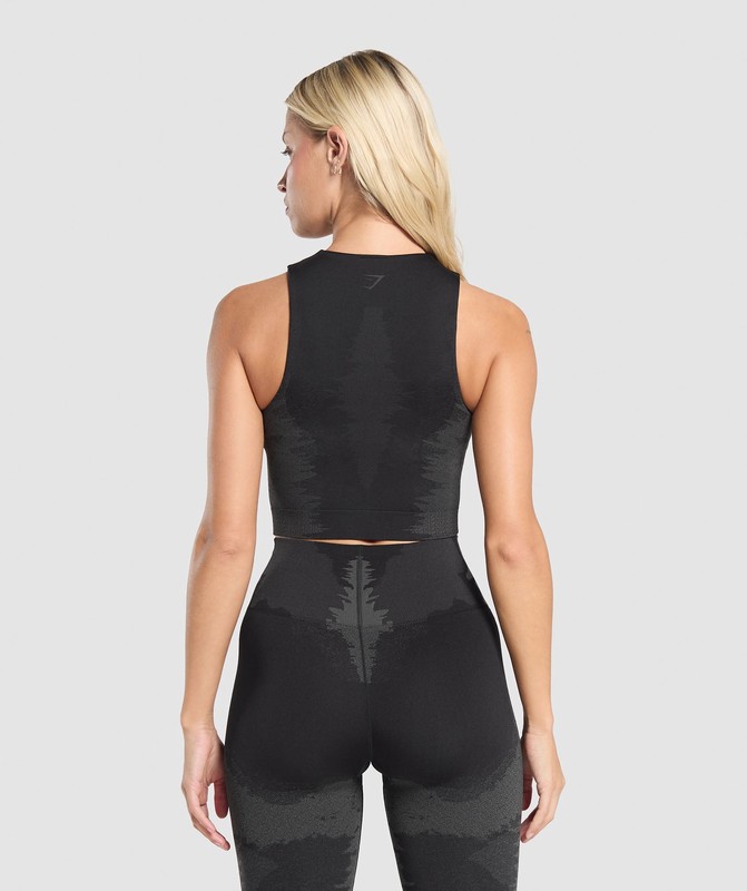 Gymshark Caged Seamless Tank With Shelf Linne Dam Svarta Grå | 175GRUDMY