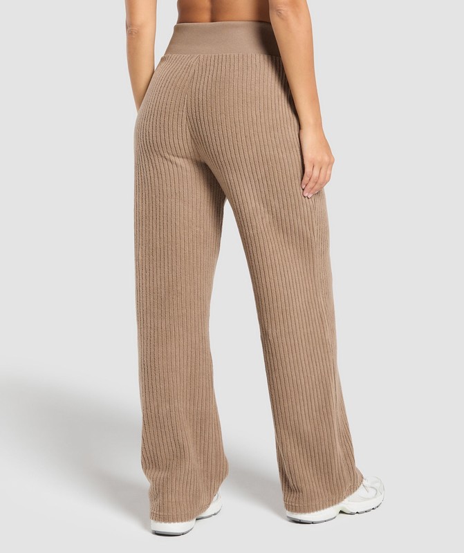 Gymshark Cord Flared Trousers Byxor Dam Bruna | 569AYPEIH