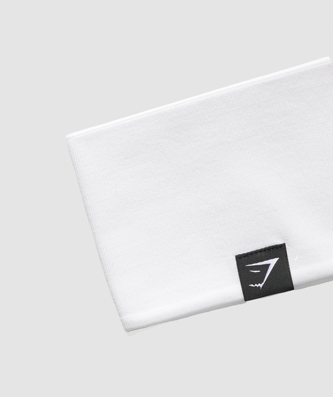 Gymshark Diffuse Sweat Headband Pannband Dam Vita | 487BZAOPL