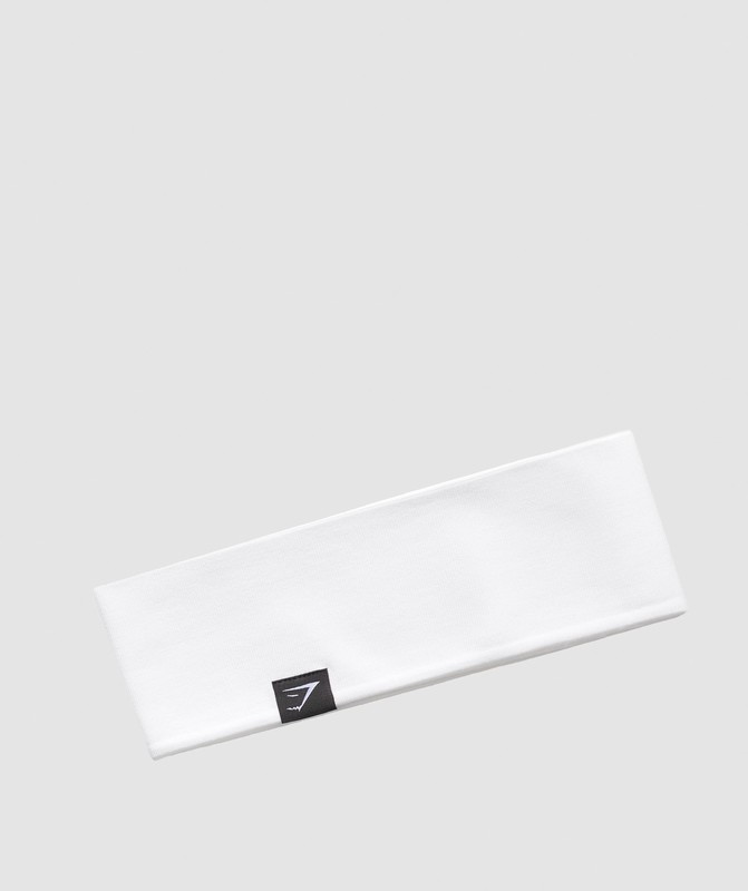 Gymshark Diffuse Sweat Headband Pannband Dam Vita | 487BZAOPL