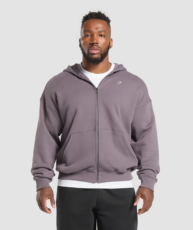 Gymshark Doberman Graphic Hoodie Hoodie Herr Lila | 412VMELZO