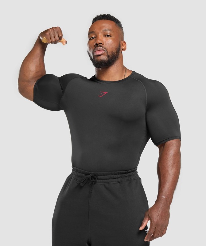 Gymshark Element T-Shirt T-Shirt Herr Svarta | 059MPNTVK