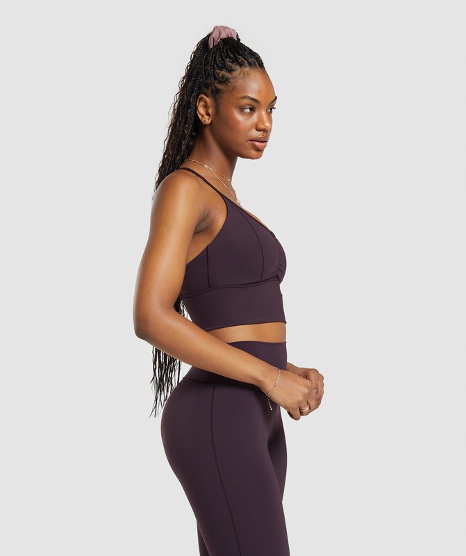 Gymshark Elevate Longline Sports Bra Sport BH Dam Bruna | 815IMKWGO