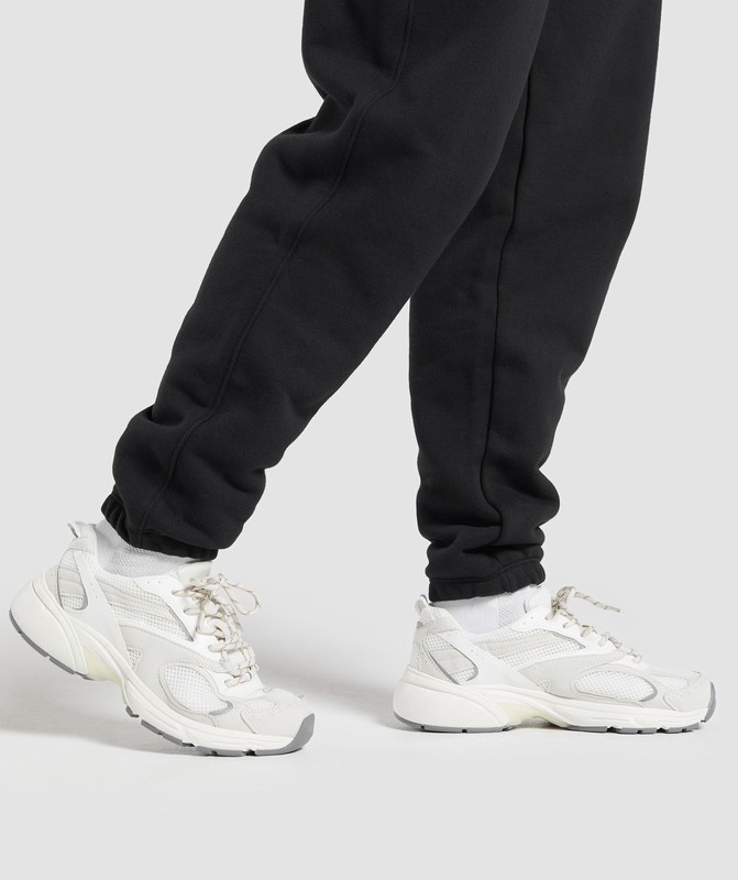 Gymshark Embroidered Oversized Jogger Joggingbyxor Dam Svarta | 908QVJZGA