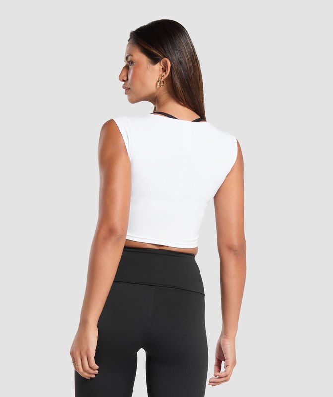 Gymshark Everyday Cap Sleeve Crop Top Crop Top Dam Vita | 369TQUSHE