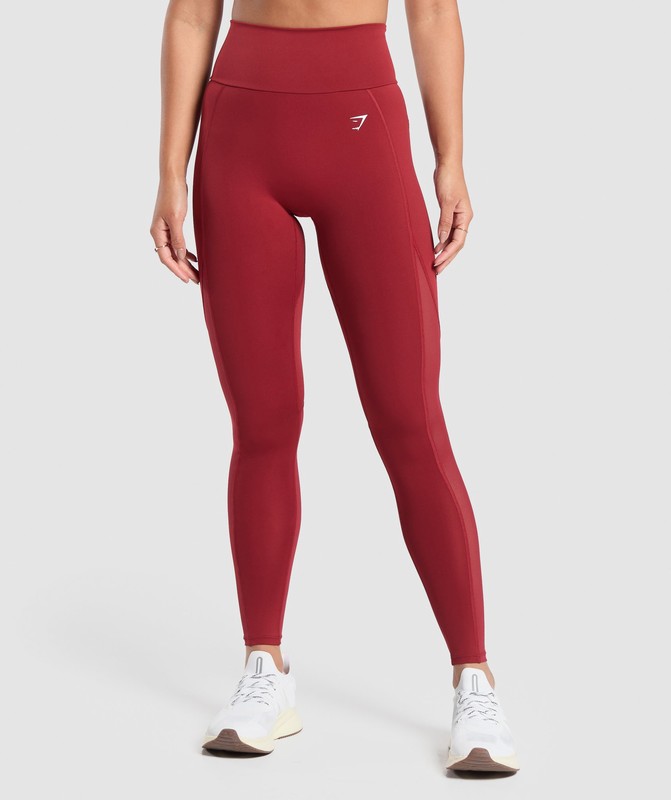 Gymshark Everyday Mesh Leggings Leggings Dam Röda | 014HTUWEJ
