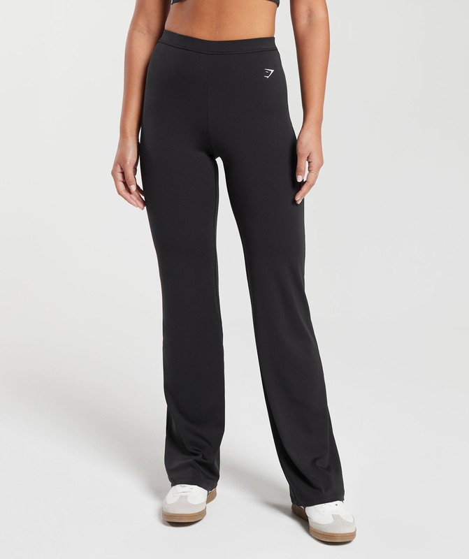 Gymshark Everyday Regular Flared Leggings Leggings Dam Svarta | 837MVIZAB