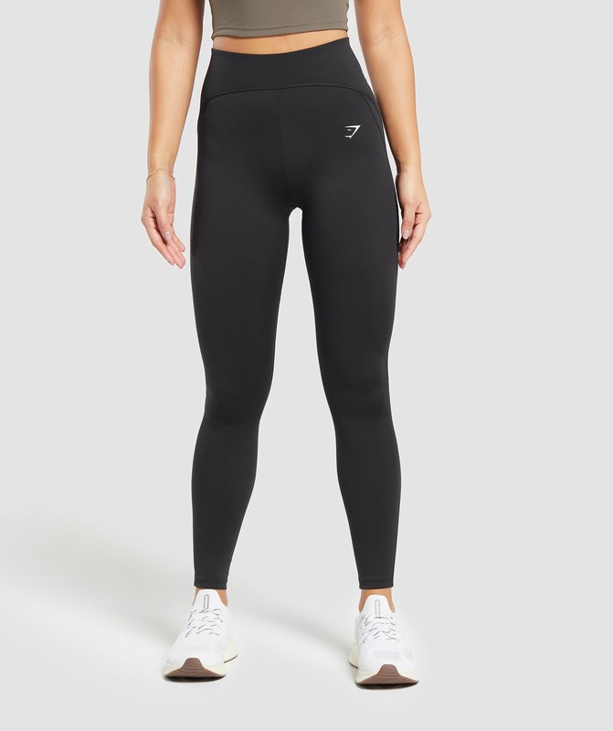 Gymshark Everyday Scoop Leggings Leggings Dam Svarta | 951WUOVRH