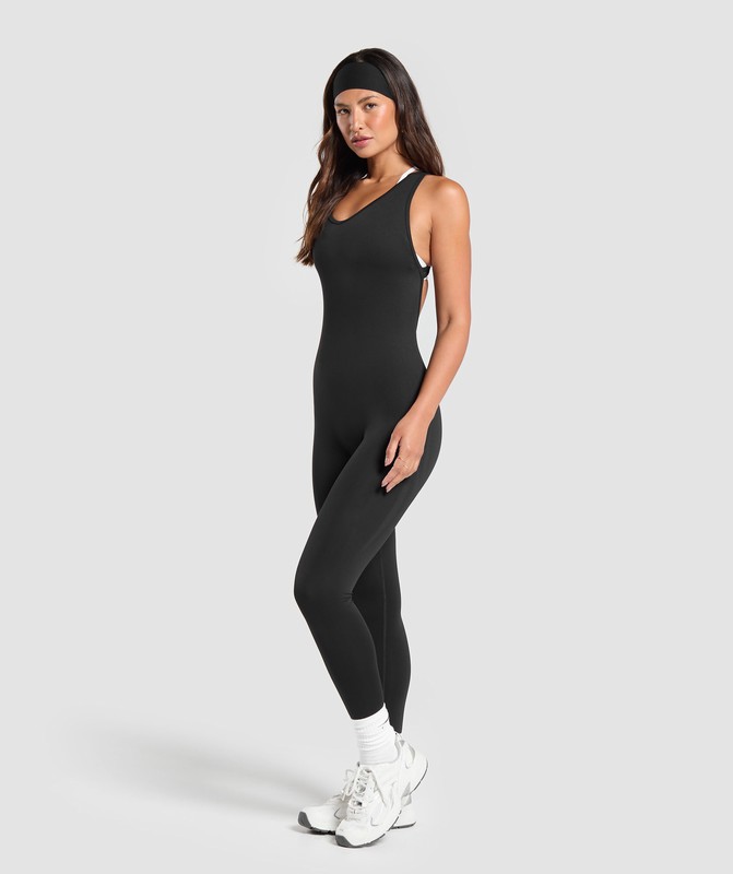 Gymshark Everyday Seamless All in One All In One Dam Svarta | 083RWXOGJ