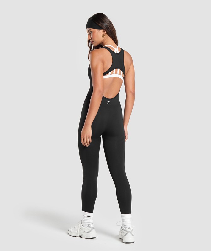 Gymshark Everyday Seamless All in One All In One Dam Svarta | 083RWXOGJ
