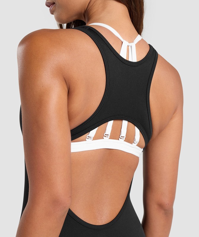 Gymshark Everyday Seamless All in One All In One Dam Svarta | 083RWXOGJ