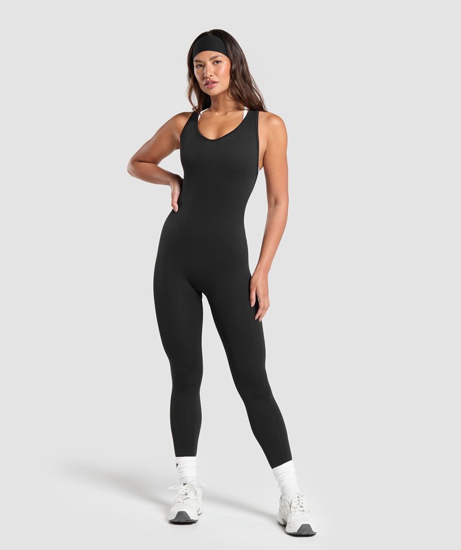 Gymshark Everyday Seamless All in One All In One Dam Svarta | 083RWXOGJ