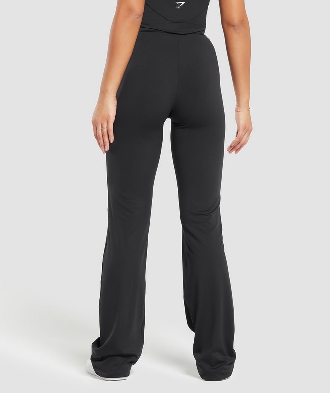 Gymshark Everyday Tall Flared Leggings Leggings Dam Svarta | 842GAHUMD