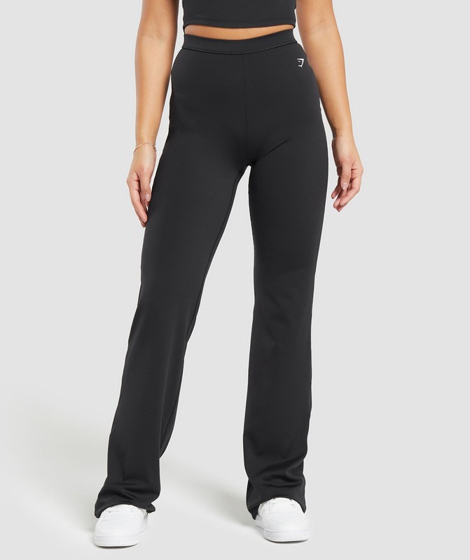 Gymshark Everyday Tall Flared Leggings Leggings Dam Svarta | 842GAHUMD