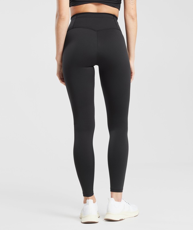 Gymshark Everyday V Waistband Leggings Leggings Dam Svarta | 382XPVKNT
