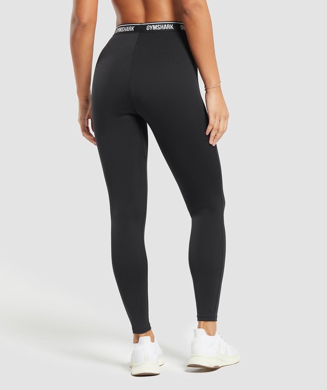 Gymshark Everyday Waistband Leggings Leggings Dam Svarta | 346ALMCBP