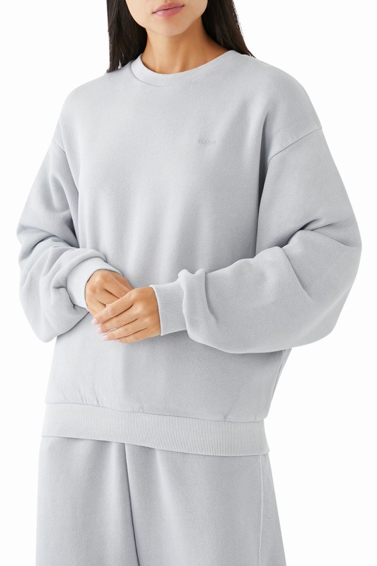 Gymshark Everywear Relaxed Sweatshirt Tröjor Dam Grå | 542CHQGDW