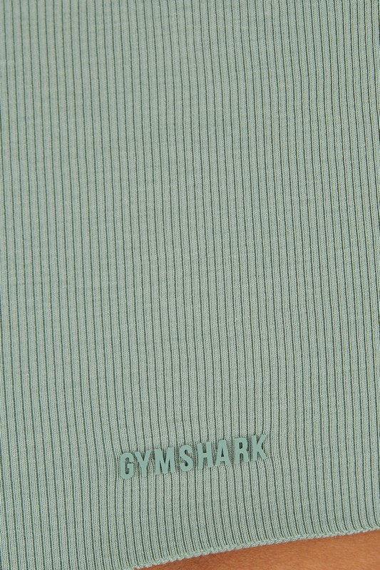 Gymshark Everywear Ribbed Tank Linne Dam Gröna | 289DBXMJK