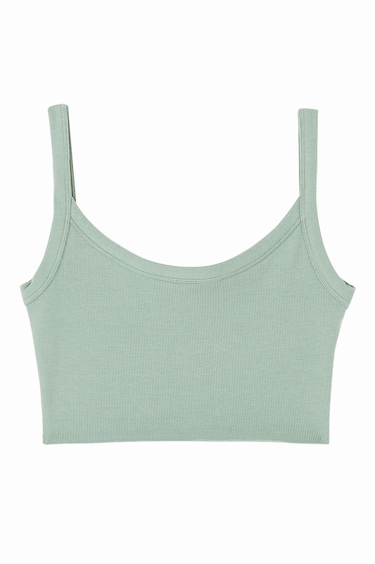 Gymshark Everywear Ribbed Tank Linne Dam Gröna | 289DBXMJK