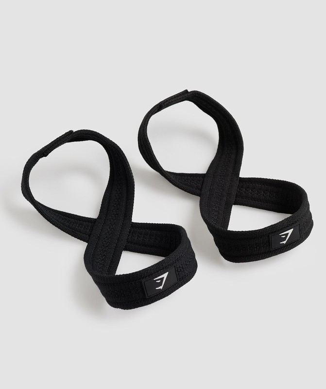 Gymshark Figure 8 Lifting Straps Lifting Straps Dam Svarta | 561FQZWXD