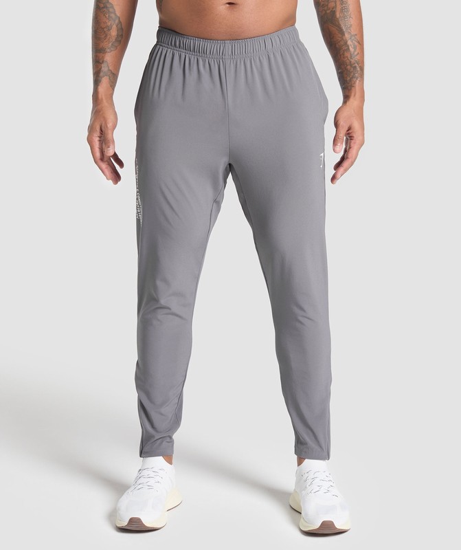 Gymshark Fitness Apparel Woven Joggers Joggingbyxor Herr Grå | 579VJREKY