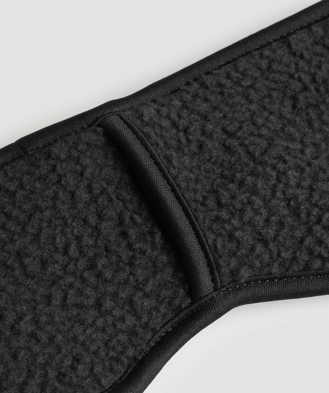 Gymshark Fleece Headband Pannband Herr Svarta | 209ENODWG