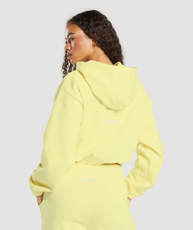 Gymshark Fleece Zip Hoodie Hoodie Dam Gula | 273GARJBC