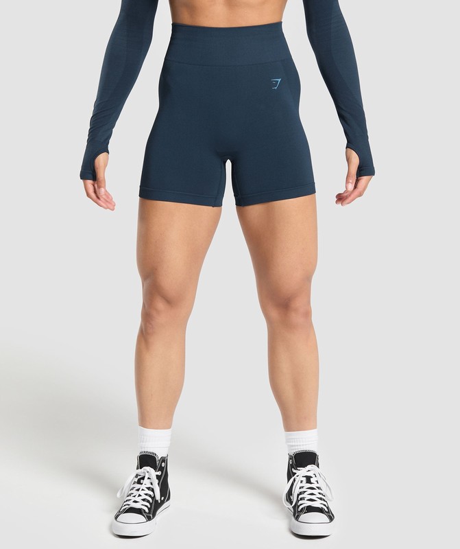 Gymshark Flex Shorts Shorts Dam Marinblå Blå | 157SNDCZQ