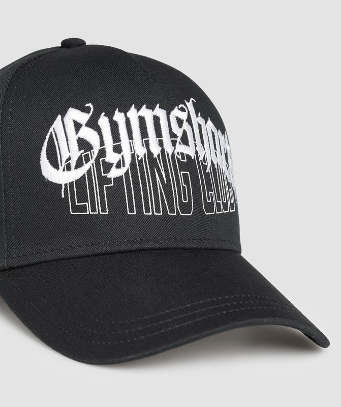 Gymshark GFX Distressed Cap Keps Herr Svarta | 791CAGIEF
