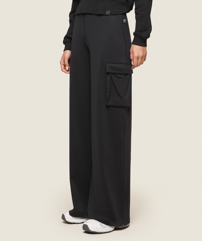 Gymshark GS x Leana Deeb Flared Pants Byxor Dam Svarta | 563XSRNVJ