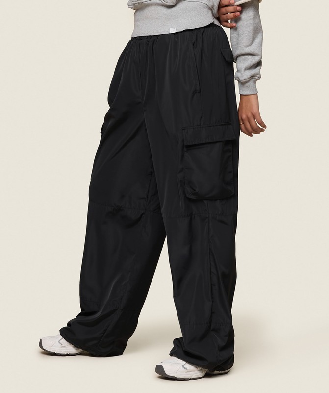 Gymshark GS x Leana Deeb Oversized Pants Byxor Dam Svarta | 291EIYJON