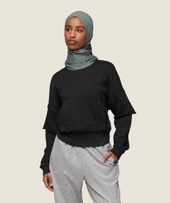 Gymshark GS x Leana Deeb Sweat Tröjor Dam Svarta | 682CPMOGQ