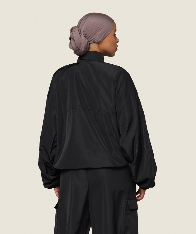 Gymshark GS x Leana Deeb Woven Jacket Jacka Dam Svarta | 689OBXEIH